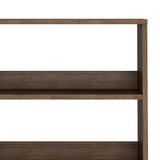 Chase - Tall Bookcase - Rustic Natural Aged Brown by Simpli-Home | Bel Furniture
