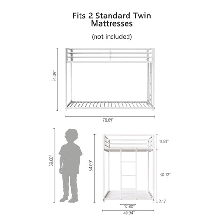Adam - Metal Bunk Bed - view 5