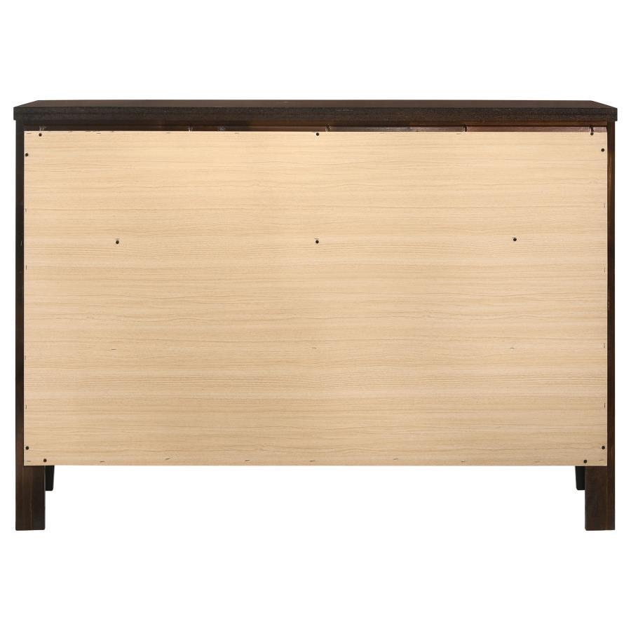 Carlton - 6-Drawer Dresser - Cappuccino