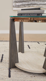 Frazwa - Multi - Round End Table by Signature Design by Ashley® | Bel Furniture