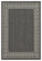 Sunshine - 5'3" X 7'3" Polypropylene Indoor, Outdoor Area Rug - Anthracite