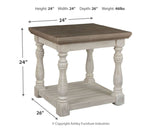 Havalance - Gray / White - Rectangular End Table by Signature Design by Ashley® | Bel Furniture