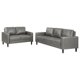 Ruth - Upholstered Track Arm Sofa Set by Coaster Fine Furniture | Bel Furniture