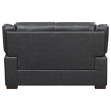 Arabella - Upholstered Padded Arm Loveseat - Gray by CoasterEveryday | Bel Furniture