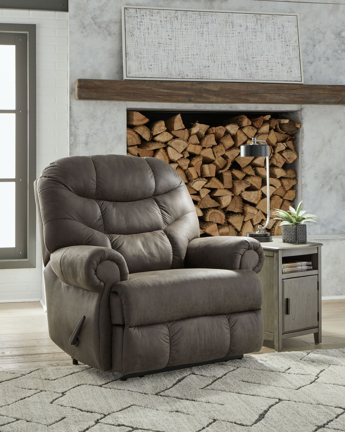 Camera Time - Gunmetal - Zero Wall Recliner by Signature Design by Ashley® | Bel Furniture