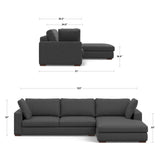 Charlie - Upholstered Deep Seater Sectional Sofa by Simpli-Home | Bel Furniture
