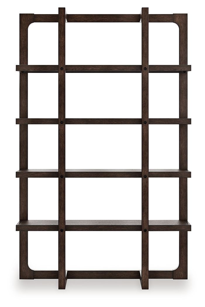 Breckington - Dark Brown - Bookcase by Signature Design by Ashley® | Bel Furniture