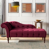 Samuel - Tufted Roll Arm Chaise Lounge by Jennifer Taylor Home | Bel Furniture