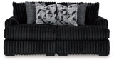 Midnight-Madness - Sectional Black 2 Pc. Super Chaise Sectional by Signature Design by Ashley® | Bel Furniture