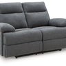 Side-Swipe - Reclining Loveseat Dark Gray by Signature Design by Ashley® | Bel Furniture
