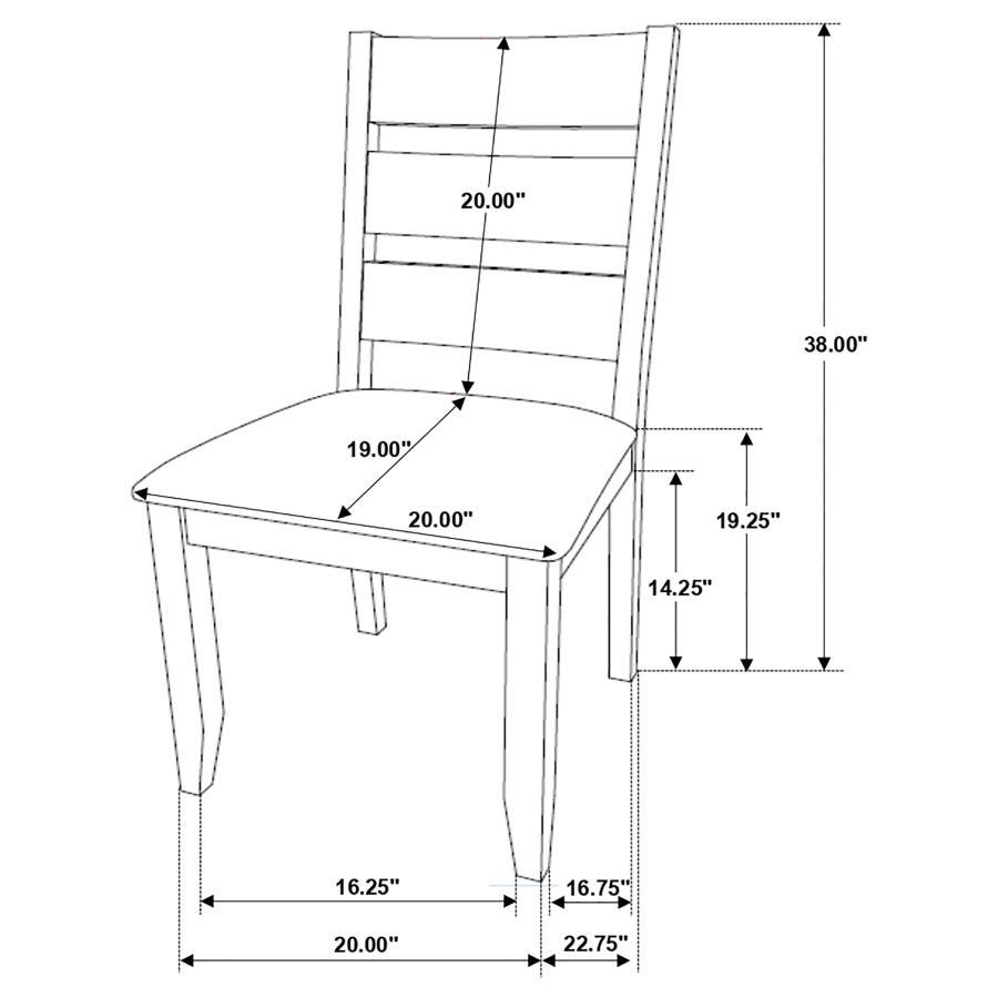 Alston - Wood Dining Side Chair (Set of 2) - Knotty Nutmeg