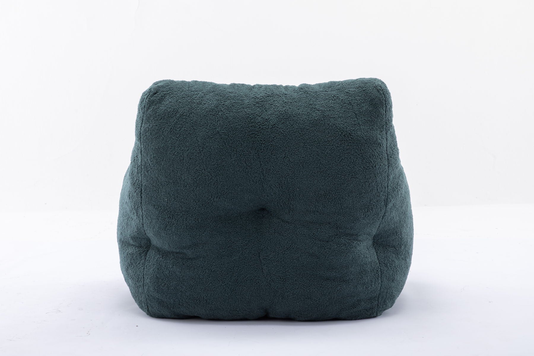 Soft Teddy Fabric Tufted Foam Bean Bag Chair With Teddy Fabric