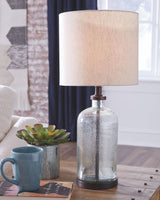 Bandile - Clear / Bronze Finish - Glass Table Lamp by Signature Design by Ashley® | Bel Furniture