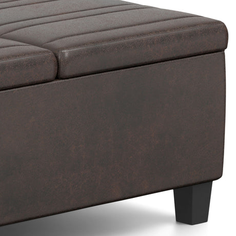 Ellis - Upholstered Coffee Table Storage Ottoman - view 2