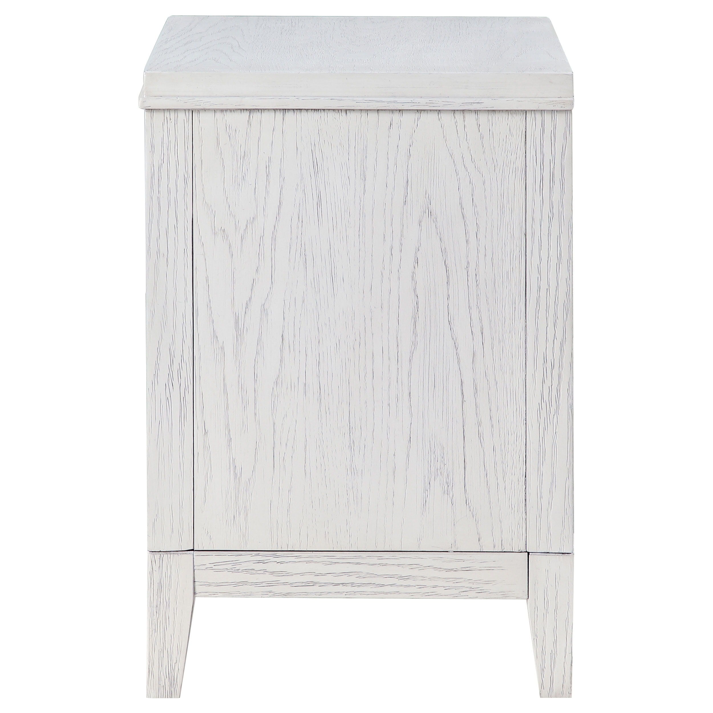 Marielle - 2-Drawer Nightstand Bedside Table - Distressed White