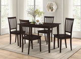 Gomez - 5 Piece Rectangular Dining Table Set - Cappuccino