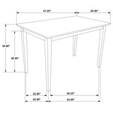 Gomez - 5 Piece Rectangular Dining Table Set - Cappuccino