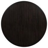 Catley - 5 Piece Round Drop Leaf Dining Table Set - Dark Coffee
