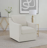 Winter - Upholstered Sloped Arm Accent Swivel Chair by Coaster Fine Furniture | Bel Furniture
