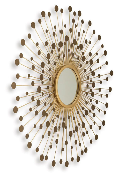 Morwenna - Bronze / Gold Finish - Accent Mirror by Signature Design by Ashley® | Bel Furniture