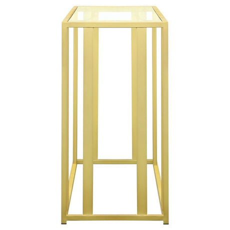 Adri - Glass Top Entryway Sofa Console Table by Coaster Fine Furniture | Bel Furniture