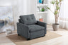 Hannah - Woven Convertible Armchair by Lilola Home | Bel Furniture