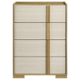 Hyland - 4-Drawer Chest of Drawers - Natural by Coaster Fine Furniture | Bel Furniture
