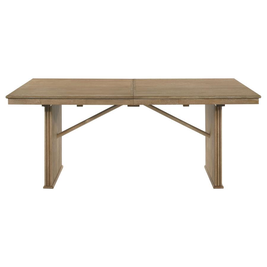 Adina - Extension Dining Table - Distressed Light Brown by Coaster Fine Furniture | Bel Furniture