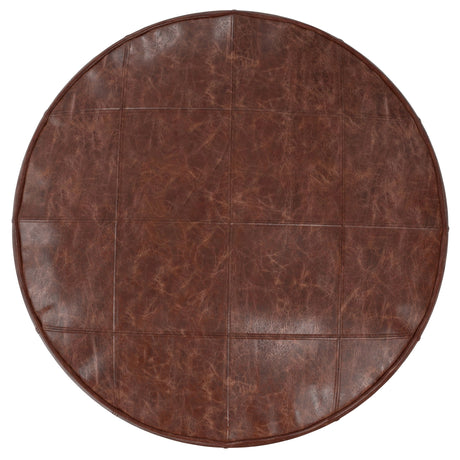 Connor - Handcrafted Round Pouf - view 6