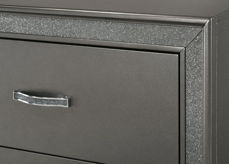 Kaia - Nightstand - Dark Gray by Crown Mark | Bel Furniture