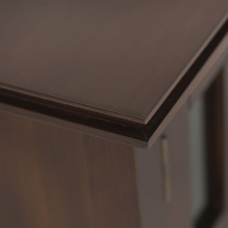 Artisan - TV Media Stand - Russet Brown by Simpli-Home | Bel Furniture