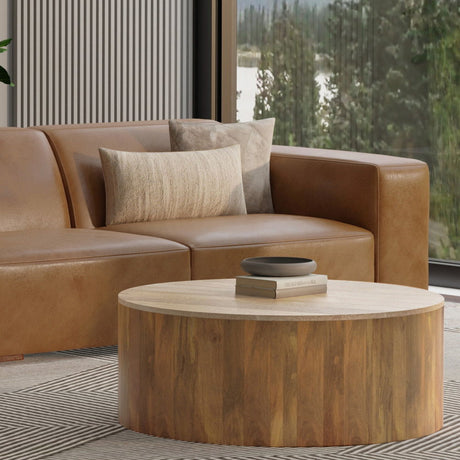 Rex - Right Arm Sofa Module - Brown by Simpli-Home | Bel Furniture