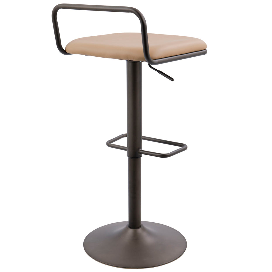 Beta - Industrial Barstool (Set of 2) - Camel