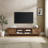 Rustic Barndoor Open-Storage TV Stand For TVs Up To 80" by Walker Edison | Bel Furniture