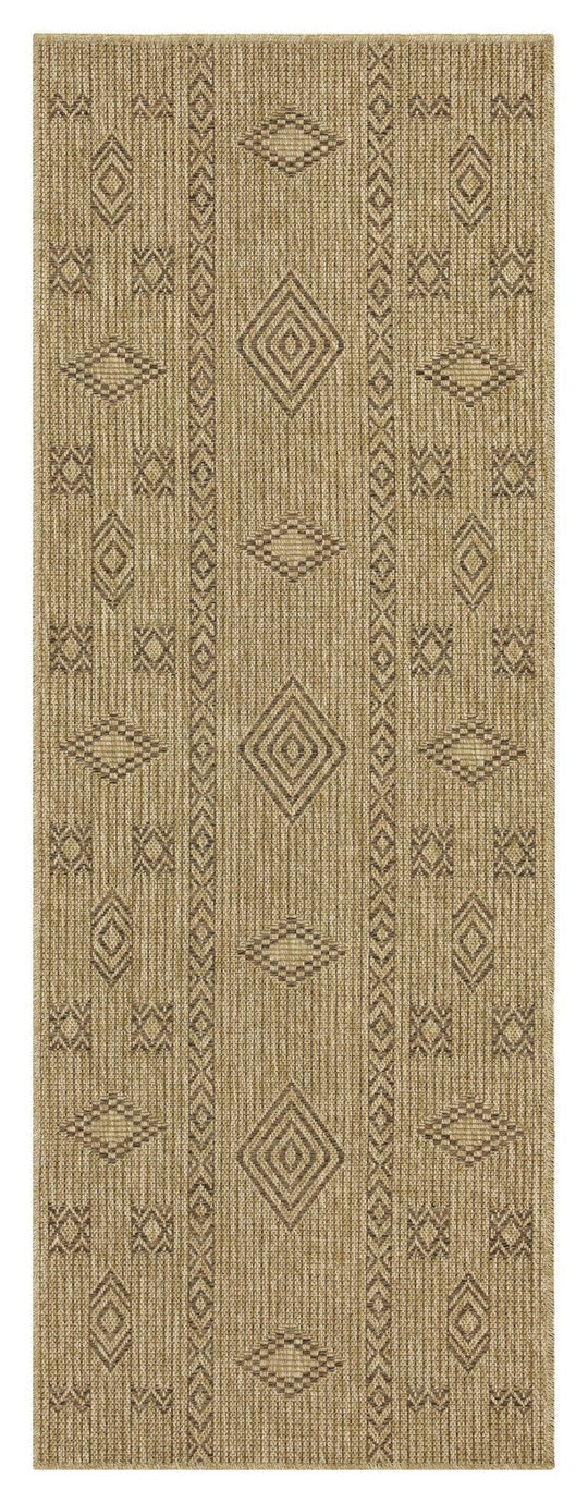 Earth - 2'7" X 7'3" Indoor, Outdoor Area Rug - Jute, Mocha by Icona Home Decor | Bel Furniture