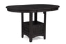 Hartwell - Counter Height Table Black by Crown Mark | Bel Furniture
