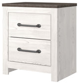 Gerridan - White / Gray - Two Drawer Night Stand by Signature Design by Ashley® | Bel Furniture