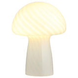 Kanaby - Mushroom Shaped Glass Bedside Table Lamp - White by Coaster Fine Furniture | Bel Furniture