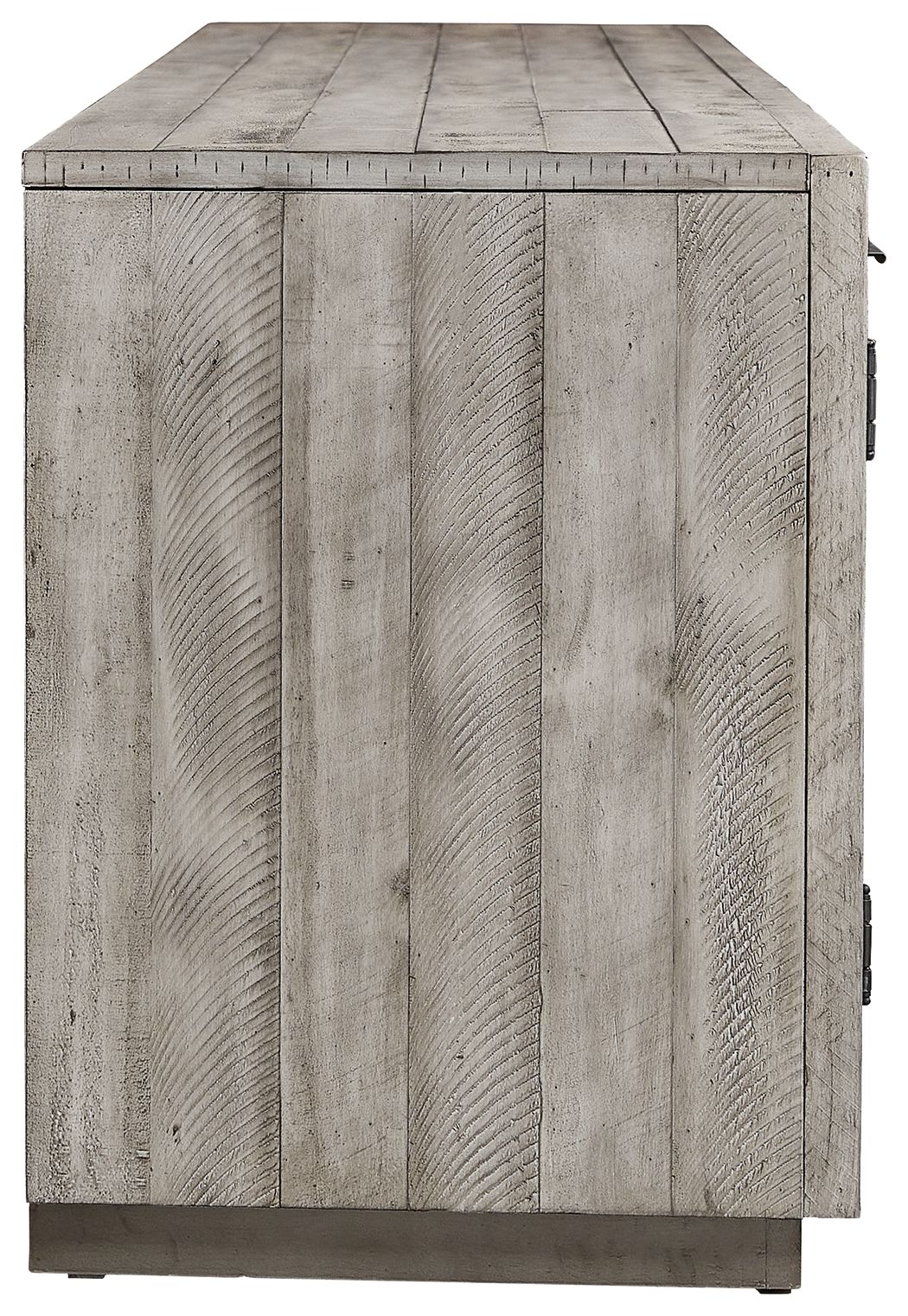 Naydell - Gray - XL TV Stand w/Fireplace Option by Signature Design by Ashley® | Bel Furniture