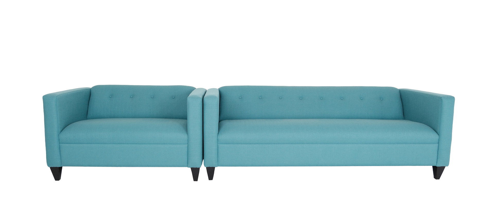 2 Piece Polyester Blend Seating Set - Teal Blue