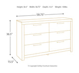 Derekson - Dresser, Mirror by Benchcraft® | Bel Furniture