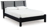 Danziar - Slat Panel Bed With Low Footboard Black by Signature Design by Ashley® | Bel Furniture