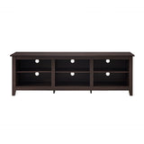 Modern Transitional 3 Shelf Open Storage 70" TV Stand For 80" TVs by Walker Edison | Bel Furniture