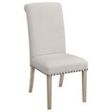 Salem - Fabric Upholstered Dining Side Chair (Set of 2) - Beige by CoasterEssence | Bel Furniture