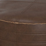 Brody - Round Pouf by Simpli-Home | Bel Furniture