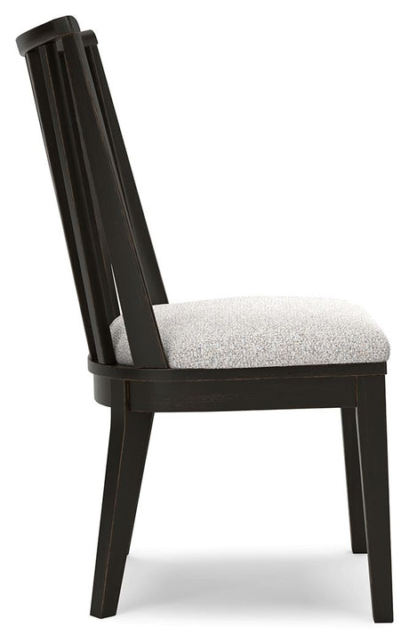 Galliden - Black - Dining Upholstered Side Chair (Set of 2) by Signature Design by Ashley® | Bel Furniture
