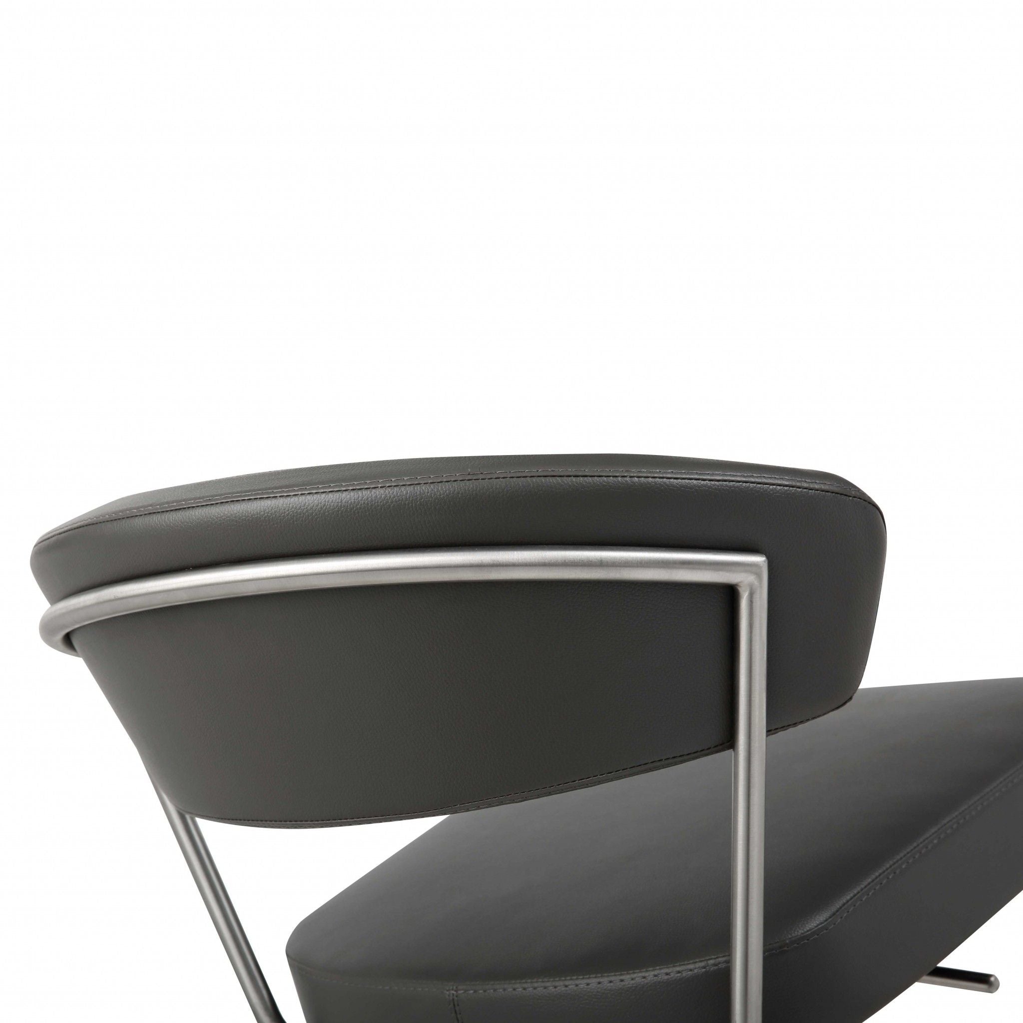 Stainless Steel Bar Chair - Black / Silver