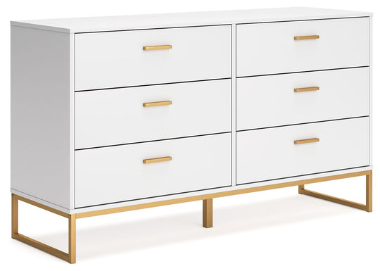 Socalle - Six Drawer Dresser White by Signature Design by Ashley® | Bel Furniture