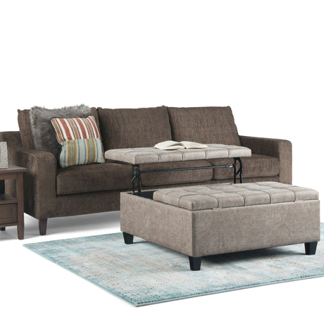 Harrison - Upholstered Coffee Table Storage Ottoman - view 40