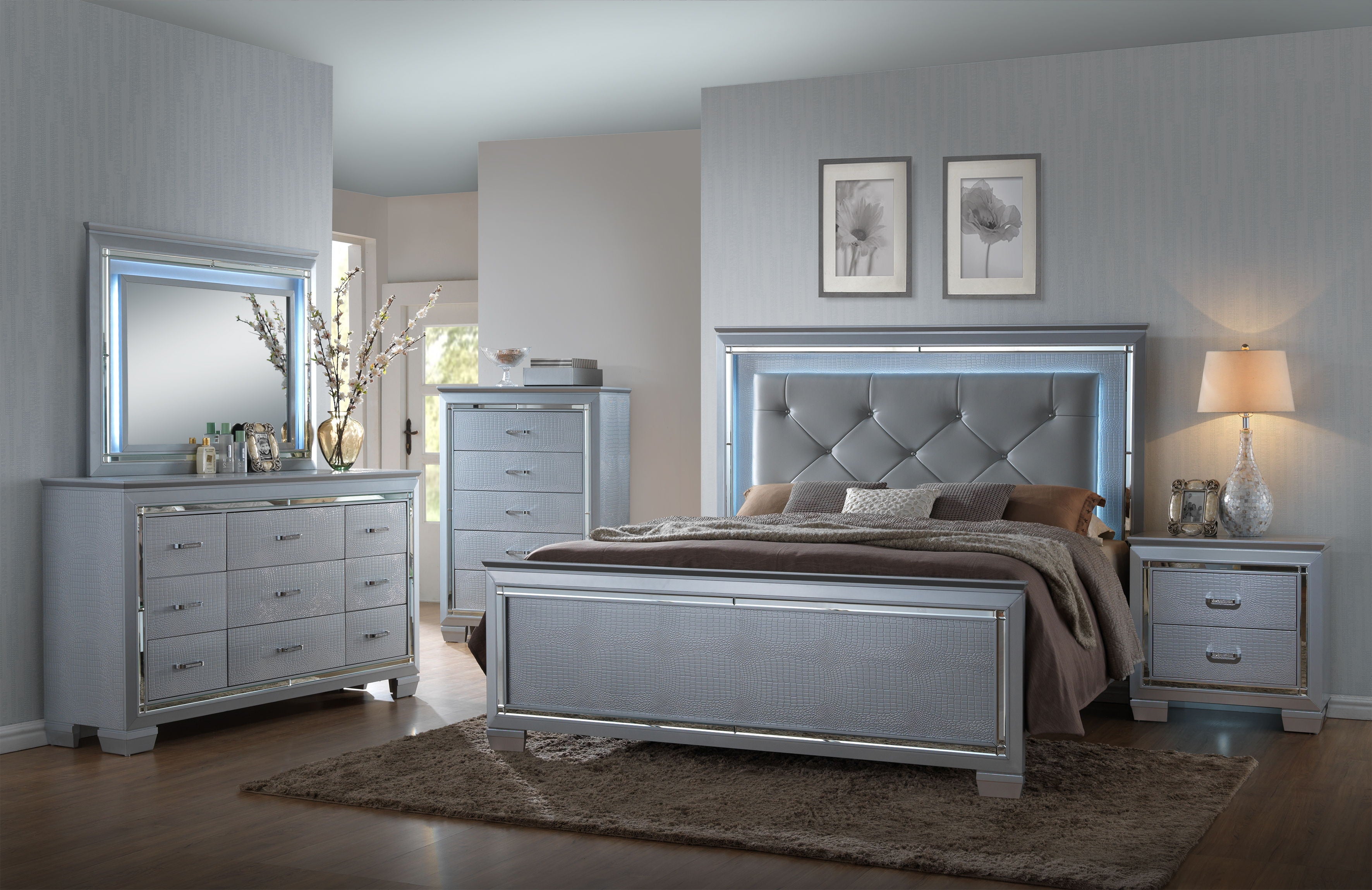 Lillian - Nightstand - Gray